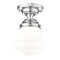 Z-Lite Vaughn Flush Mount, 1-Light, 10.5 In.W x 15.75 In.H, Chrome /Matte Opal 735F10-CH - alternate 3